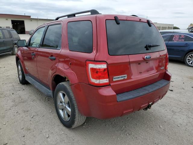 Photo 3 from auction – 2008 FORD ESCAPE XLT with VIN 1FMCU93148KE02089
