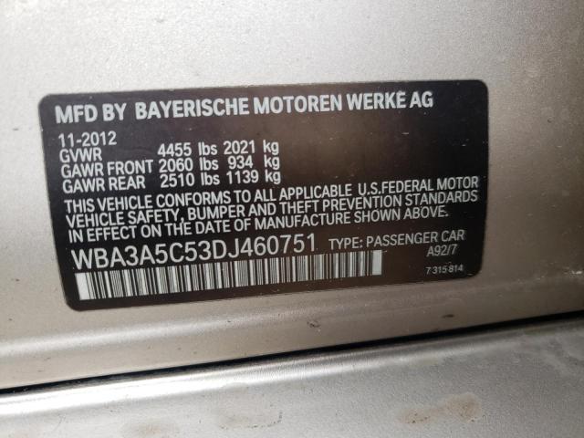 Photo 10 from auction – 2013 BMW 328 I with VIN WBA3A5C53DJ460751