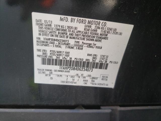 Photo 10 from auction – 2013 FORD TAURUS SE with VIN 1FAHP2D84DG234073