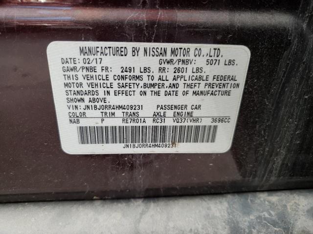 Photo 10 from auction – 2017 INFINITI QX50 with VIN JN1BJ0RR4HM409231