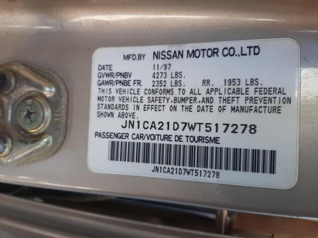 Photo 10 from auction – 1998 NISSAN MAXIMA GLE with VIN JN1CA21D7WT517278