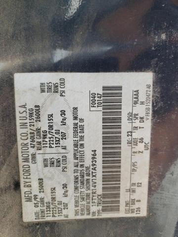 Photo 10 from auction – 1999 FORD RANGER with VIN 1FTYR14V1XTA93964