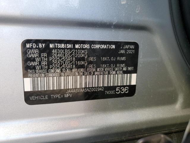 Photo 10 from auction – 2022 MITSUBISHI ECLIPSE CR with VIN JA4ASVAA5NZ002942