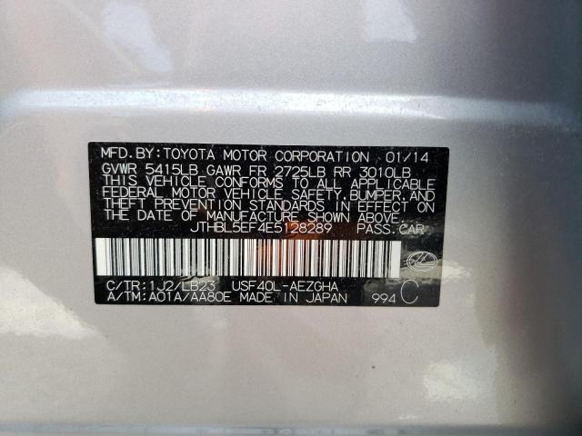 Photo 10 from auction – 2014 LEXUS LS 460 with VIN JTHBL5EF4E5128289