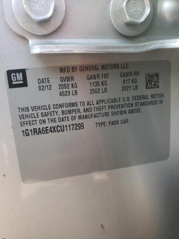 Photo 10 from auction – 2012 CHEVROLET VOLT with VIN 1G1RA6E4XCU117299
