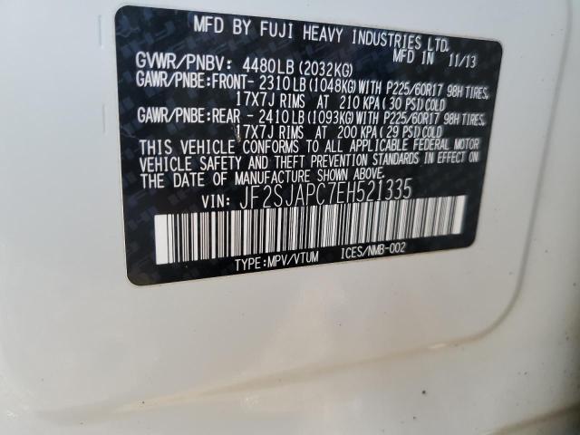Photo 10 from auction – 2014 SUBARU FORESTER 2 with VIN JF2SJAPC7EH521335