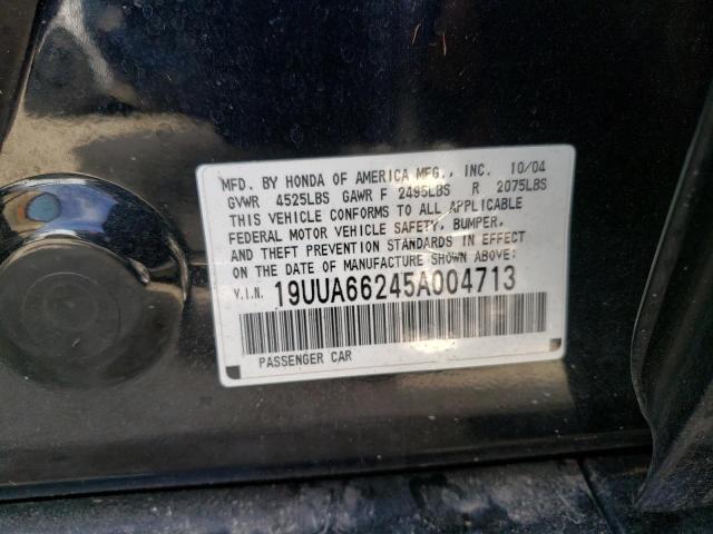 Photo 10 from auction – 2005 ACURA TL with VIN 19UUA66245A004713