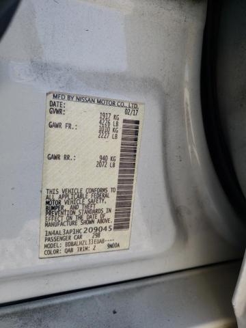 Photo 10 from auction – 2017 NISSAN ALTIMA 2.5 with VIN 1N4AL3AP1HC209045
