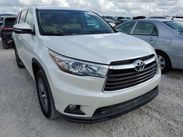 TOYOTA HIGHLANDER 2015 with VIN 5TDZKRFH4FS115578 - Photo from auction
