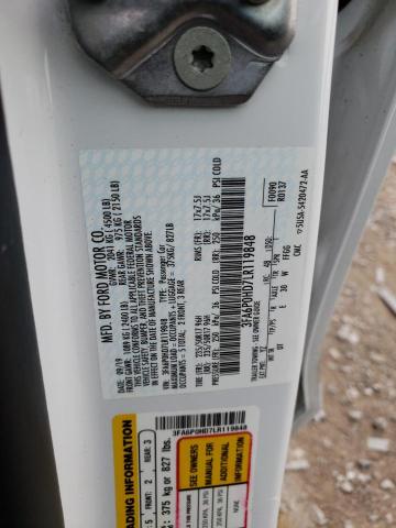 Photo 10 from auction – 2020 FORD FUSION SE with VIN 3FA6P0HD7LR119848