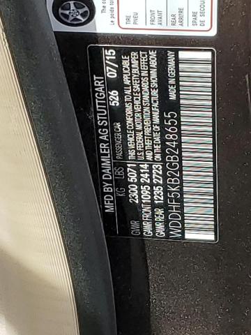 Photo 10 from auction – 2016 MERCEDES-BENZ E 350 with VIN WDDHF5KB2GB248655