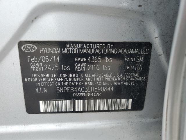 Photo 10 from auction – 2014 HYUNDAI SONATA GLS with VIN 5NPEB4AC3EH890844