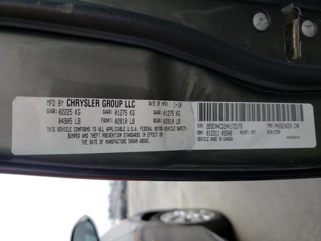 Photo 10 from auction – 2010 DODGE CHARGER with VIN 2B3CA4CD2AH172173