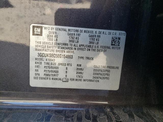 Photo 10 from auction – 2014 CHEVROLET SILVERADO with VIN 3GCUKSEC5EG154863
