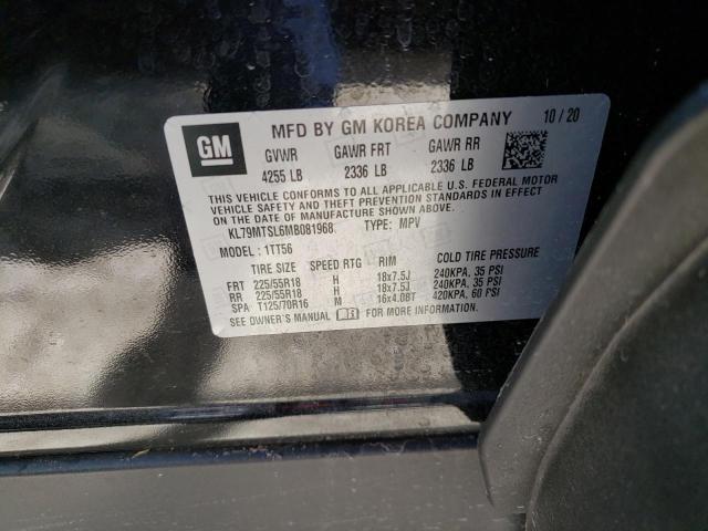 Photo 10 from auction – 2021 CHEVROLET TRAILBLAZE with VIN KL79MTSL6MB081968