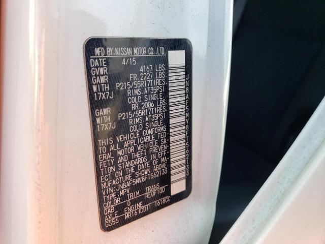 Photo 10 from auction – 2015 NISSAN JUKE S with VIN JN8AF5MV8FT562133