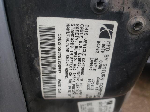 Photo 10 from auction – 2002 SATURN SL1 with VIN 1G8ZH52872Z252997