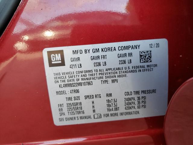 Photo 10 from auction – 2021 BUICK ENCORE GX with VIN KL4MMBS22MB107863