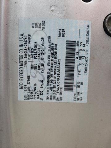 Photo 10 from auction – 2004 FORD EXPLORER S with VIN 1FMZU67K24UA83432