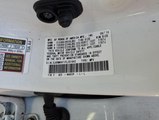 Photo 10 from auction – 2015 HONDA CR-V EXL with VIN 5J6RM4H71FL091642