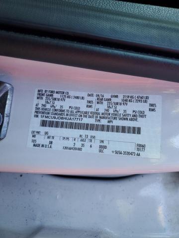 Photo 10 from auction – 2017 FORD ESCAPE TIT with VIN 1FMCU9JD8HUA17717