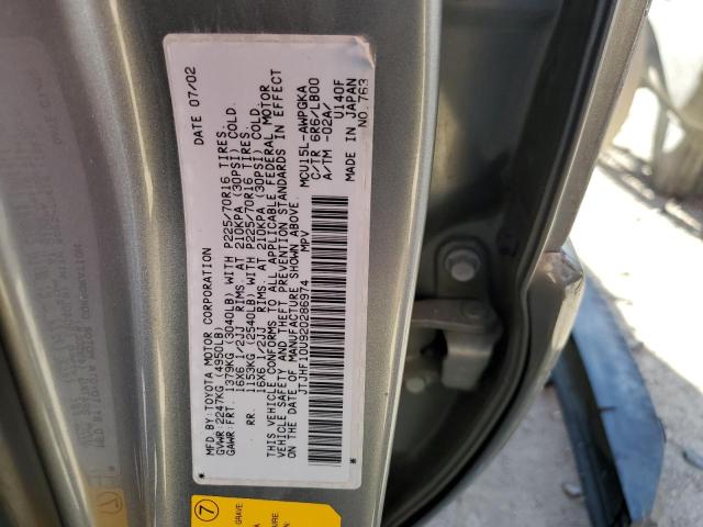Photo 10 from auction – 2002 LEXUS RX 300 with VIN JTJHF10U920286974