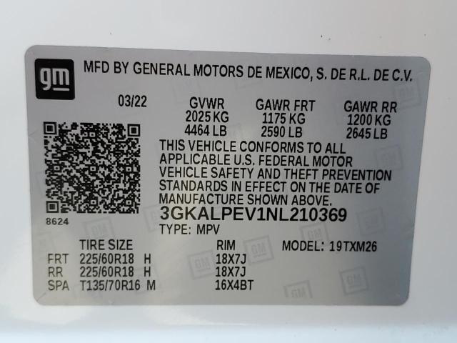 Photo 10 from auction – 2022 GMC TERRAIN SL with VIN 3GKALPEV1NL210369