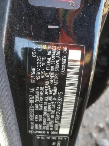Photo 10 from auction – 1997 MERCEDES-BENZ E 320 with VIN WDBJF55F2VA439715