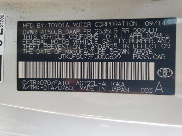Photo 10 from auction – 2015 TOYOTA SCION TC with VIN JTKJF5C77FJ000629