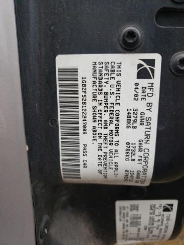 صورة رقم 10 من المزاد - 2002 SATURN SL مع VIN 1G8ZF52812Z247008