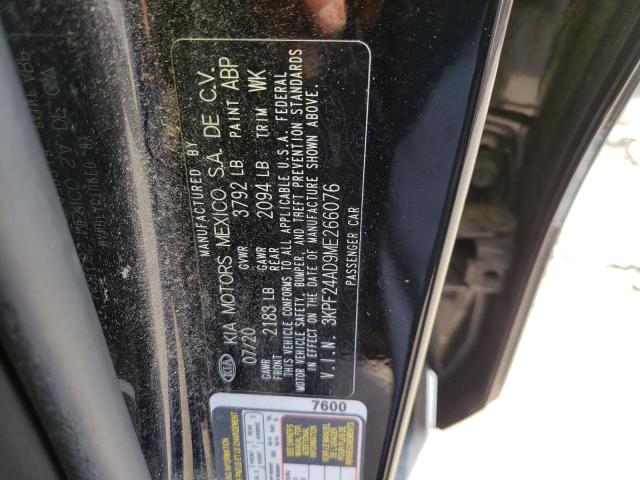 Photo 10 from auction – 2021 KIA FORTE FE with VIN 3KPF24AD9ME266076