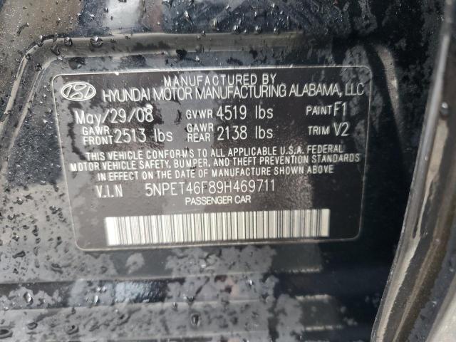 Photo 10 from auction – 2009 HYUNDAI SONATA GLS with VIN 5NPET46F89H469711