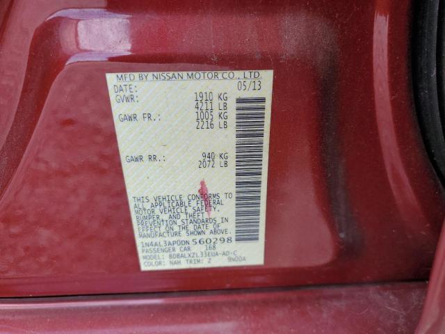 Photo 10 from auction – 2013 NISSAN ALTIMA 2.5 with VIN 1N4AL3AP0DN560298