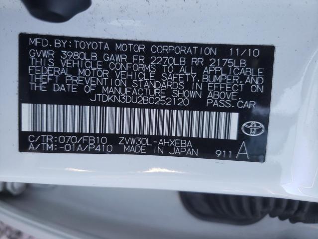 Photo 10 from auction – 2011 TOYOTA PRIUS with VIN JTDKN3DU2B0252120