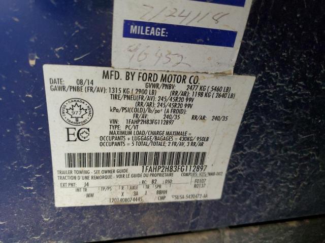 Foto 10 de la subasta – 2015 FORD TAURUS SEL con VIN 1FAHP2H83FG112897