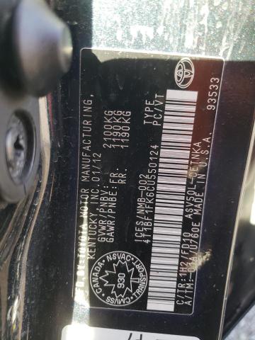 Photo 10 from auction – 2012 TOYOTA CAMRY BASE with VIN 4T1BF1FK6CU550124