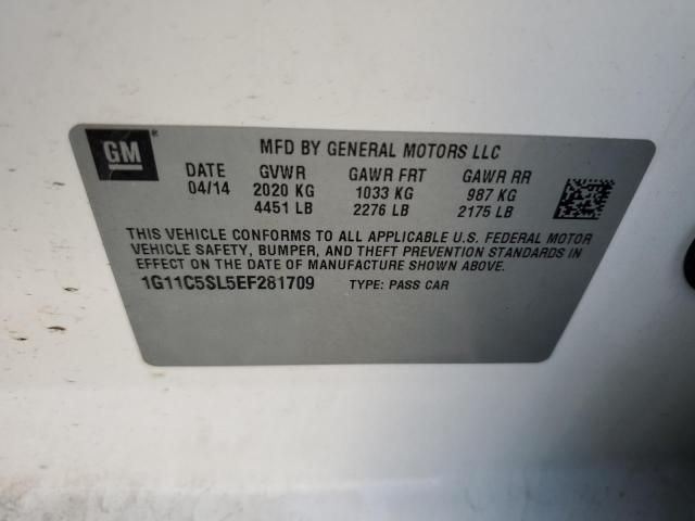 Photo 10 from auction – 2014 CHEVROLET MALIBU 1LT with VIN 1G11C5SL5EF281709