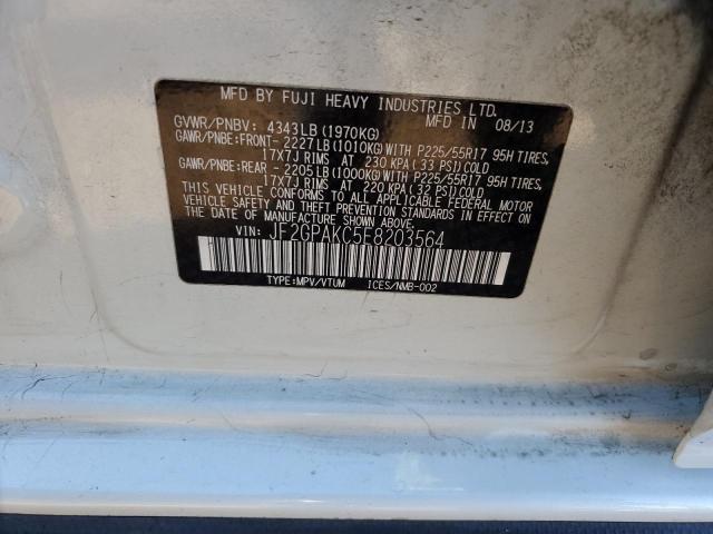 Photo 10 from auction – 2014 SUBARU XV CROSSTR with VIN JF2GPAKC5E8203564