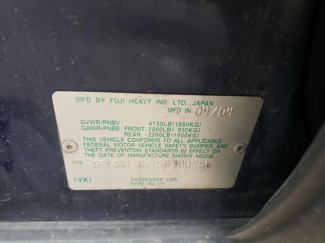 Photo 10 from auction – 2005 SUBARU FORESTER 2 with VIN JF1SG63695H700556