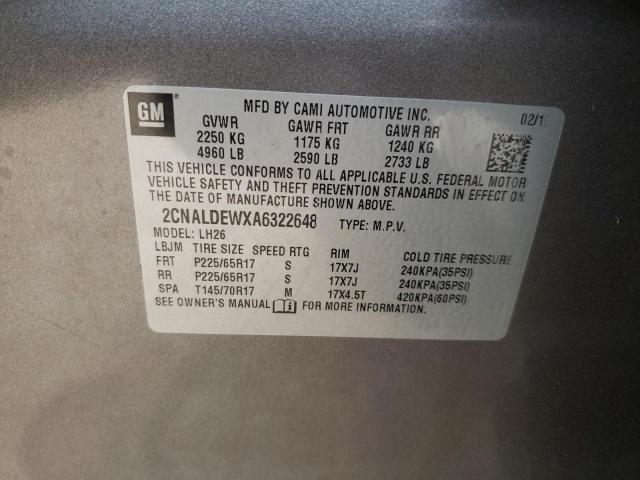 Photo 10 from auction – 2010 CHEVROLET EQUINOX LT with VIN 2CNALDEWXA6322648
