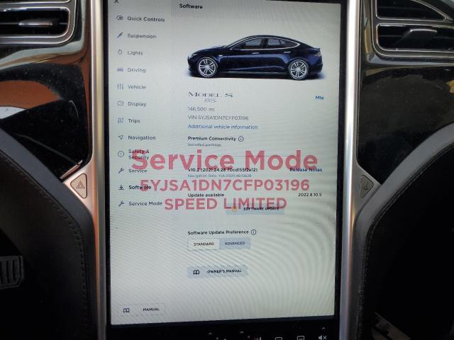 Photo 8 from auction – 2012 TESLA MODEL S with VIN 5YJSA1DN7CFP03196