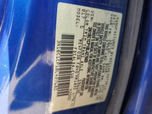 Photo 10 from auction – 2011 NISSAN VERSA S with VIN 3N1BC1CP1BL427680