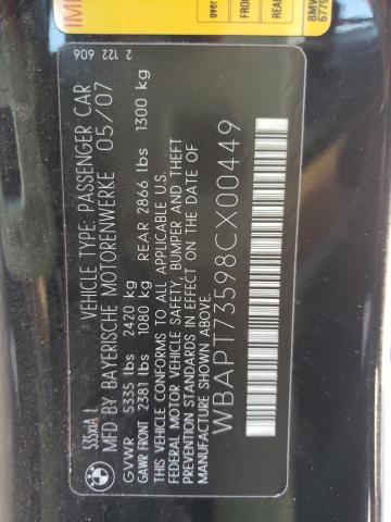 Фото 10 с аукциона – 2008 BMW 535 XI с VIN WBAPT73598CX00449