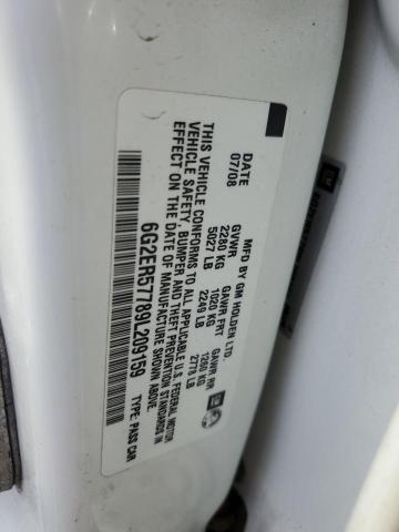 Photo 10 from auction – 2009 PONTIAC G8 with VIN 6G2ER57789L209159