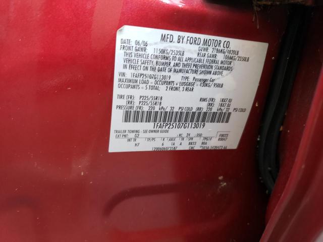 Photo 10 from auction – 2007 FORD FIVE HUNDR with VIN 1FAFP25107G113019