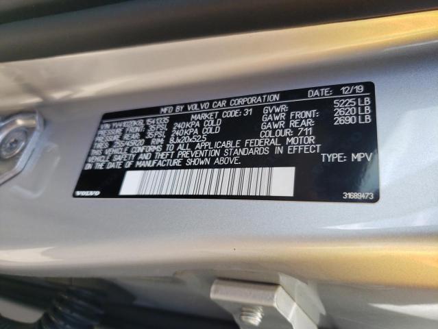 Photo 10 from auction – 2020 VOLVO XC60 T5 MO with VIN YV4102DK6L1541335