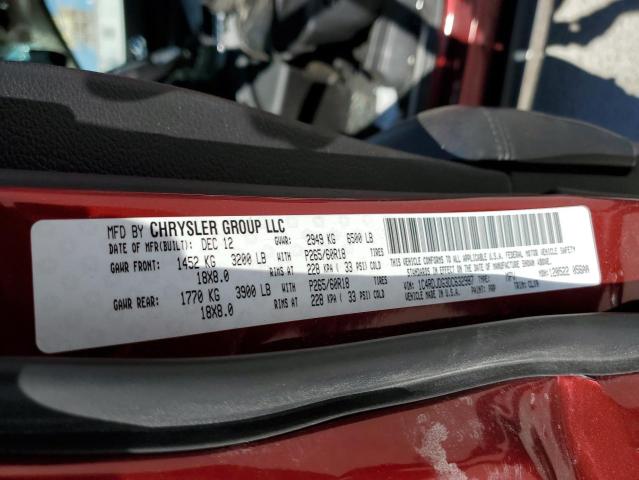 Photo 10 from auction – 2013 DODGE DURANGO CR with VIN 1C4RDJDG3DC632987