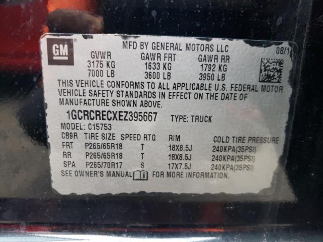 Photo 10 from auction – 2014 CHEVROLET SILVERADO with VIN 1GCRCRECXEZ395667