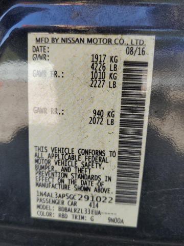 Photo 10 from auction – 2016 NISSAN ALTIMA 2.5 with VIN 1N4AL3AP5GC291022