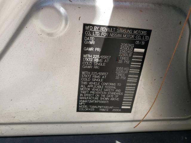 Photo 10 from auction – 2019 NISSAN ROGUE S with VIN KNMAT2MT1KP556971